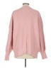 Lillusory Solid Pink Pullover Sweater Size L - photo 2