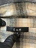 E&M Collection 100% Cotton Plaid Gray Long Sleeve Button-Down Shirt Size M - photo 7