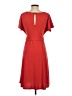Ann Taylor 100% Polyester Solid Red Casual Dress Size 0 - photo 2