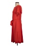 Ann Taylor 100% Polyester Solid Red Casual Dress Size 0 - photo 5