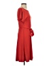 Ann Taylor 100% Polyester Solid Red Casual Dress Size 0 - photo 4