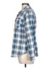 Sandra Ingrish 100% Cotton Plaid Blue Long Sleeve Button-Down Shirt Size L - photo 5