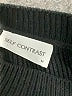 Self Contrast Solid Black Pullover Sweater Size M - photo 4