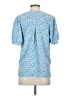 Monday Fun 100% Polyester Blue Short Sleeve Blouse Size XS - photo 2