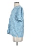 Monday Fun 100% Polyester Blue Short Sleeve Blouse Size XS - photo 5