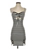 Shein Stripes Black Casual Dress Size 2 - photo 1