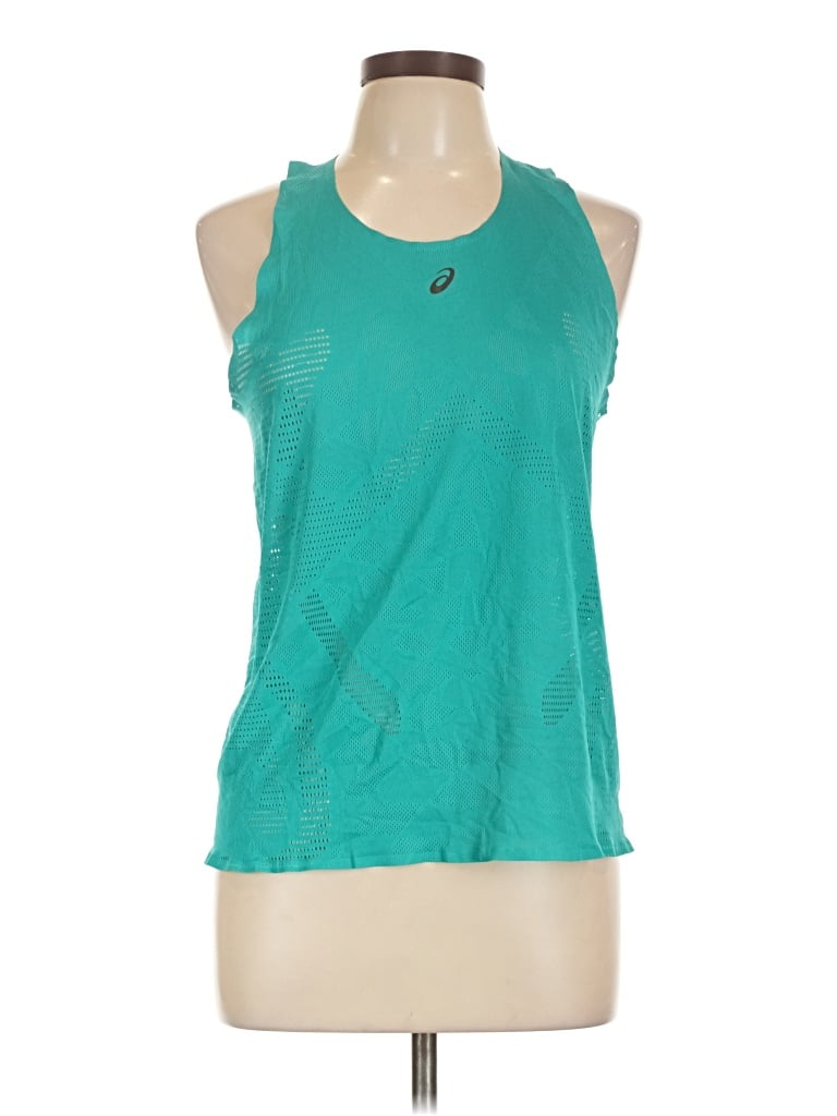 Pre-owned Asics Sleeveless T-shirt In Blue