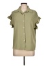 Shein Green Short Sleeve Blouse Size L - photo 1