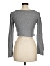 colsie Gray Long Sleeve Henley Size M - photo 2