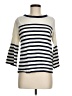 Joseph A. Stripes Ivory Pullover Sweater Size M - photo 1