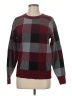 Tahari Plaid Burgundy Pullover Sweater Size M - photo 1