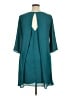 Everly 100% Polyester Solid Teal Casual Dress Size XL - photo 2