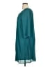 Everly 100% Polyester Solid Teal Casual Dress Size XL - photo 5