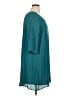 Everly 100% Polyester Solid Teal Casual Dress Size XL - photo 4
