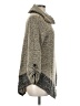 SJS Tweed Gray Tan Turtleneck Sweater Size M - photo 4