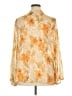 Bill Blass Orange 3/4 Sleeve Blouse Size 2X - photo 2