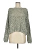 Moon & Madison 100% Polyester Metallic Green Pullover Sweater Size M - photo 1
