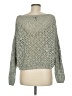 Moon & Madison 100% Polyester Metallic Green Pullover Sweater Size M - photo 2