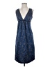Mint 100% Silk Paisley Blue Cocktail Dress Size 0 - photo 1