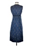 Mint 100% Silk Paisley Blue Cocktail Dress Size 0 - photo 2