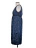 Mint 100% Silk Paisley Blue Cocktail Dress Size 0 - photo 5