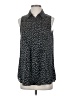 Equipment 100% Polyester Black Sleeveless Blouse Size S - photo 1