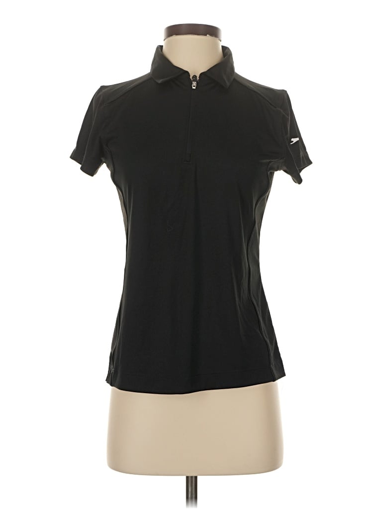 Pre-owned Slazenger Short Sleeve Polo Shirt In Black