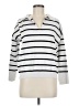 Fashion Stripes White Pullover Sweater Size M - photo 1