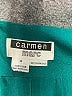 Carmen Marc Valvo 100% Silk Teal Silk Blazer Size 4 - photo 6