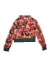 Jelly The Pug 100% Polyester Floral Red Track Jacket Size 3T - photo 1
