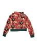 Jelly The Pug 100% Polyester Floral Red Track Jacket Size 3T - photo 2