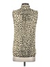 J.Crew 100% Silk Animal Print Ivory Sleeveless Silk Top Size 2 - photo 2
