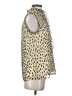 J.Crew 100% Silk Animal Print Ivory Sleeveless Silk Top Size 2 - photo 4