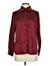 Unbranded 100% Polyester Burgundy Long Sleeve Blouse Size S - photo 1