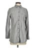 Chico's 100% Lyocell Chevron-herringbone Gray Long Sleeve Button-Down Shirt Size Sm (0) - photo 1
