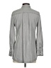 Chico's 100% Lyocell Chevron-herringbone Gray Long Sleeve Button-Down Shirt Size Sm (0) - photo 2