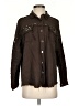 Davi & Dani Brown Long Sleeve Button-Down Shirt Size S - photo 1