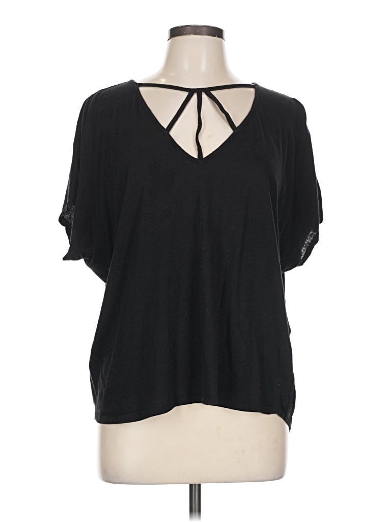 Pre-owned Express Outlet Short Sleeve T-shirt In Black