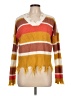 Full Circle Trends With Love 100% Acrylic Stripes Yellow Pullover Sweater Size L - photo 1