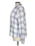 Rails 100% Rayon Plaid Silver Purple 3/4 Sleeve Blouse Size L - photo 5