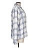 Rails 100% Rayon Plaid Silver Purple 3/4 Sleeve Blouse Size L - photo 4