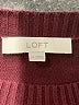 Ann Taylor LOFT Solid Burgundy Pullover Sweater Size M - photo 7