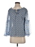 MISA Los Angeles 100% Polyester Blue 3/4 Sleeve Blouse Size XS - photo 1