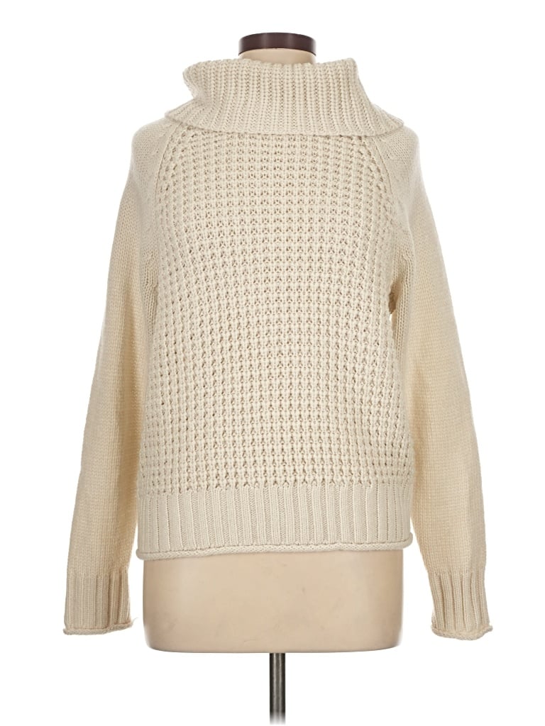Pre-owned Falls Creek Turtleneck Sweater In White