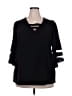 Unbranded 100% Polyester Black 3/4 Sleeve Blouse Size 2X - photo 1