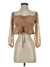Hallelu Brown Orange 3/4 Sleeve Blouse Size S (estimated) - photo 1
