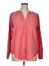 Charter Club 100% Polyester Color Block Pink Long Sleeve Blouse Size XL - photo 1