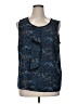 Studio Works Blue Sleeveless Blouse Size XL - photo 1