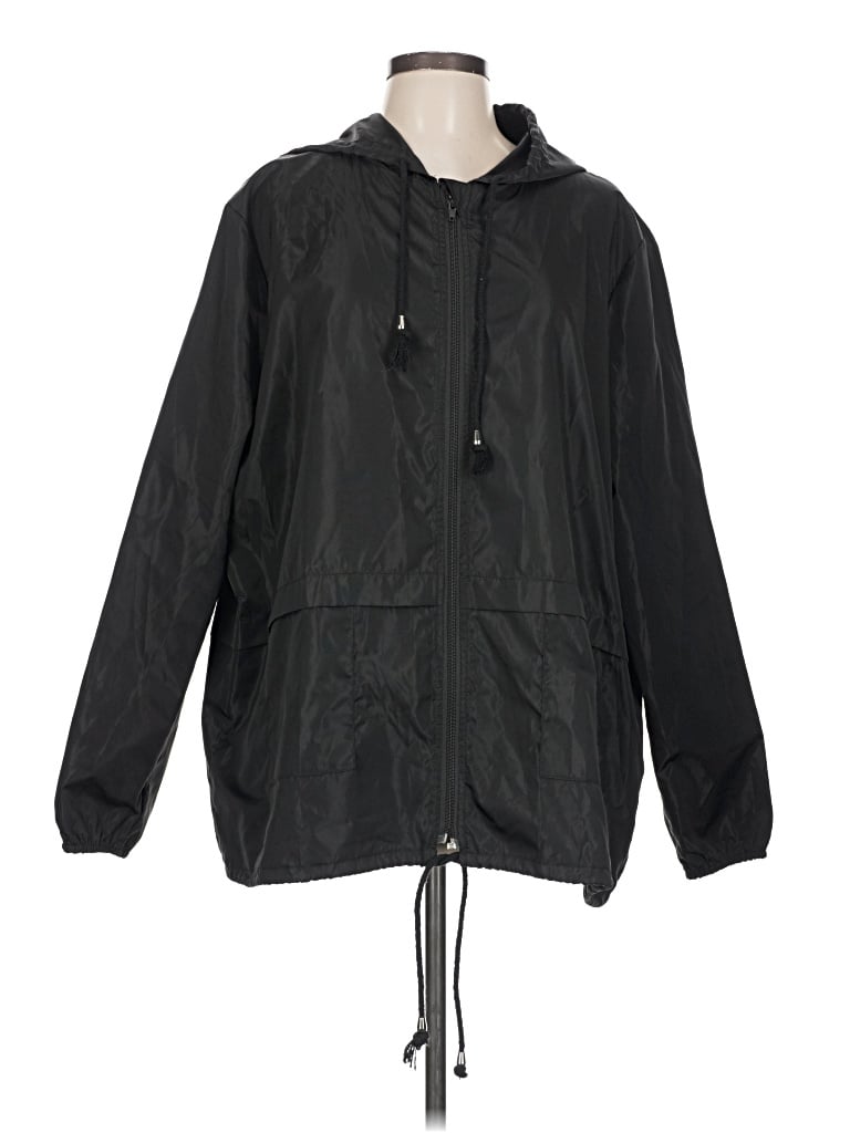 Pre-owned Assorted Brands Windbreaker Jacket In Black