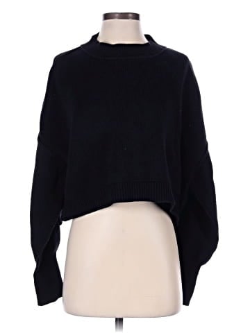 Self Contrast Pullover Sweater (view 1)